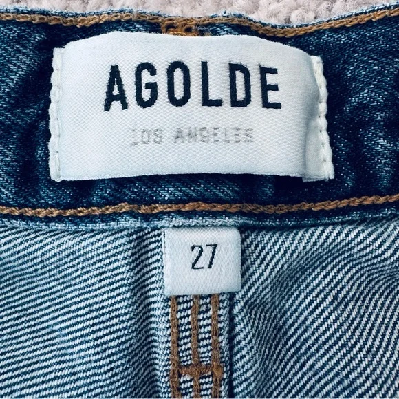 Agolde Magda Loose Fit Carpenter Jeans Dark Blue Wash Size 27 - Picture 8 of 9